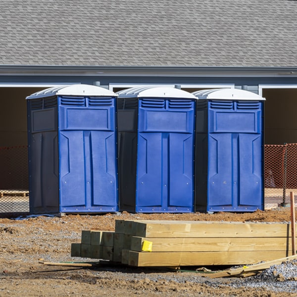 can i customize the exterior of the porta potties with my event logo or branding in Champion Heights